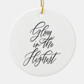 Roem in de hoogste religieuze kerstviering keramisch ornament (Voorkant)