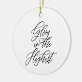 Roem in de hoogste religieuze kerstviering keramisch ornament (Links)