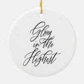 Roem in de hoogste religieuze kerstviering keramisch ornament (Achterkant)