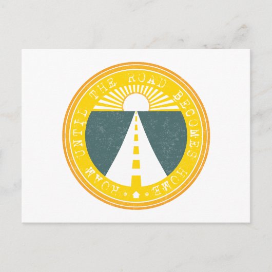 roem tot de weg thuiskomt briefkaart (Voorkant)