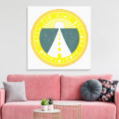 roem tot de weg thuiskomt canvas afdruk (Insitu (Woonkamer))
