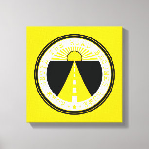 roem tot de weg thuiskomt canvas afdruk