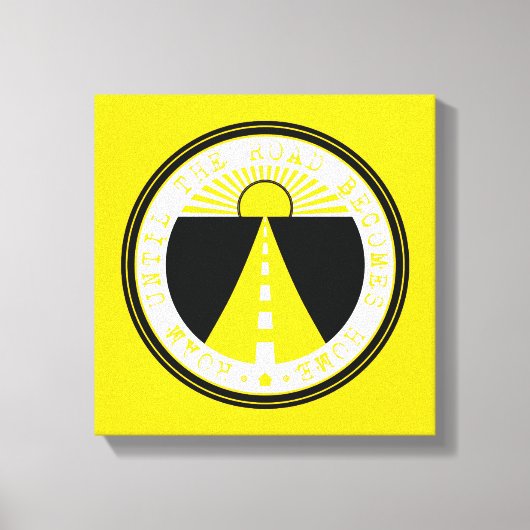 roem tot de weg thuiskomt canvas afdruk (Voorkant)