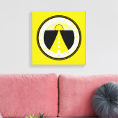 roem tot de weg thuiskomt canvas afdruk (Insitu (Woonkamer))