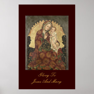 roem voor Jezus en Mary Poster
