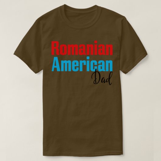Roemeens Amerikaans Pap 3 T-shirt (Design voorkant)