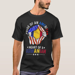 Roemeens - Amerikaans - pride - buitenlander T-shirt