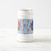 Roemeens-Amerikaanse vlag Bierpul (Center)