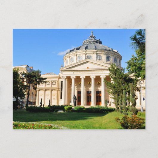 Roemeens Athenaeum in Boekarest, Roemenië Briefkaart (Voorkant)
