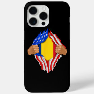 Roemeens bloed in me T-shirt Roemenië vlag iPhone 15 Pro Max Hoesje