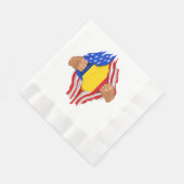 Roemeens bloed in me T-shirt Roemenië vlag Servet (Hoek)