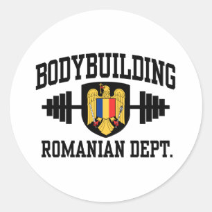 Roemeens Bodybuilding Ronde Sticker
