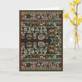 Roemeens borduurwerk Kaart (Gele Bloem)