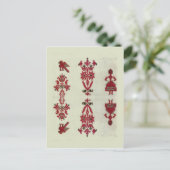 Roemeens borduurwerk, traditioneel ontwerp Briefkaart (Staand voorkant)