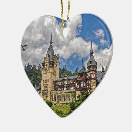 Roemeens Castle Keramisch Ornament (Links)