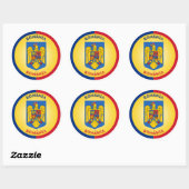 Roemeens Erfgoed Embleem Ronde Sticker (Vel)