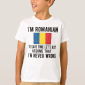 Roemeens erfgoed roet Roemeense vlag T-shirt (Voorkant)