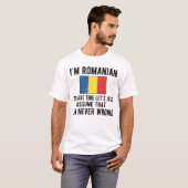 Roemeens erfgoed roet Roemeense vlag T-shirt (Voorkant volledig)