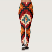 Roemeens Folk Art Pattern Leggings (Achterkant)