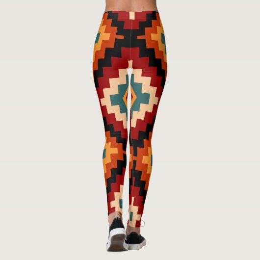 Roemeens Folk Art Pattern Leggings (Achterkant)