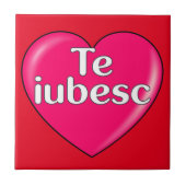 Roemeens - Ik hou van je Tegeltje (Voorkant)