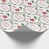 Roemeens kerstfeest, crăciun fericit cadeaupapier (Hoek)