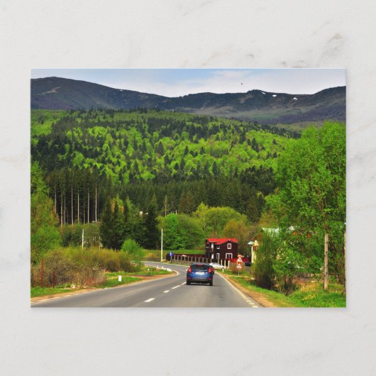 Roemeens landschap briefkaart (Voorkant)