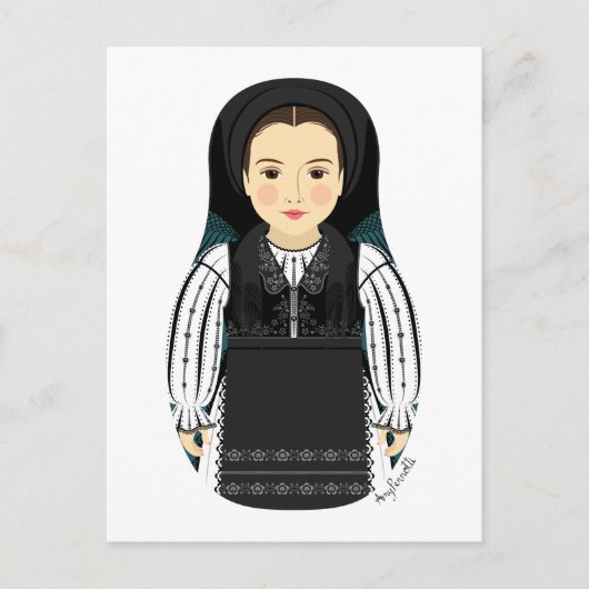 Roemeens Matryoshka-Briefkaart Briefkaart (Voorkant)