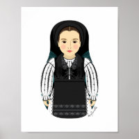 Roemeens Matryoshka Poster
