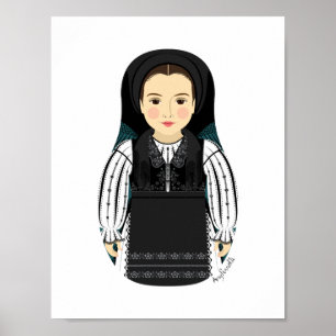 Roemeens Matryoshka Poster