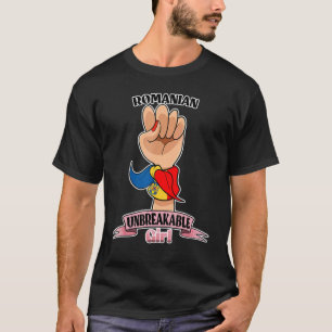 Roemeens meisje onbreekbaar in Roemeens erfgoed I T-shirt