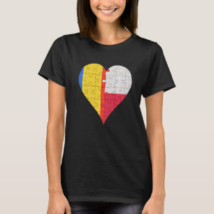 Roemeens Pools vlaghart T-shirt