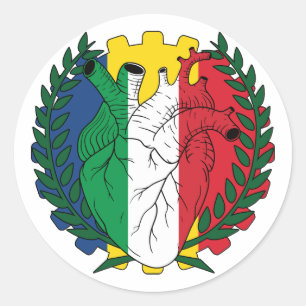 Roemeens Roemenië Sint Josephs Dag Italiaans Itali Ronde Sticker