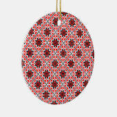 roemeens traditioneel etnisch kostumotief naadloos keramisch ornament (Rechts)