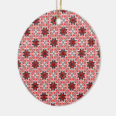 roemeens traditioneel etnisch kostumotief naadloos keramisch ornament (Links)