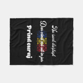 Roemeens traditioneel grappig fleece deken (Voorkant (Horizontaal))