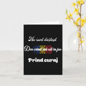 Roemeens traditioneel grappig kaart (Gele Bloem)