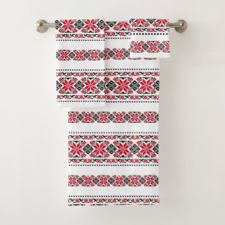 Roemeens traditioneel motif "De sterren" Bad Handdoek