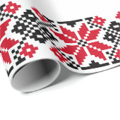 Roemeens traditioneel motif "De sterren" Cadeaupapier (Rol Hoek)