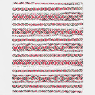 Roemeens traditioneel motif "De sterren" Fleece Deken