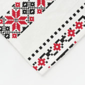 Roemeens traditioneel motif "De sterren" Fleece Deken (Hoek)