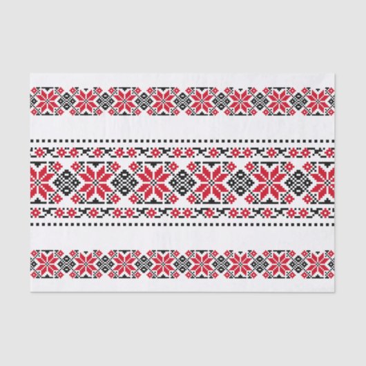 Roemeens traditioneel motif "De sterren" Tissuepapier (Voorkant)