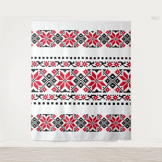 Roemeens traditioneel motif "De sterren" Wandkleed (Voorkant)