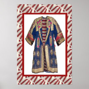 Roemeens vaartuig, geborduurd cacao t4 poster