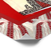 Roemeens vaartuig, geborduurde vesten poster (Hoek)