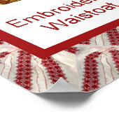 Roemeens vaartuig, geborduurde vesten poster (Hoek)