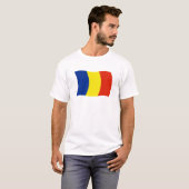 Roemeens Vlag T-shirt (Voorkant volledig)