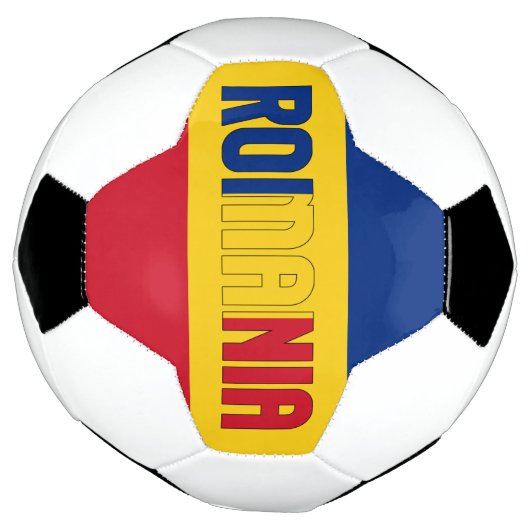 Roemeens vlaggenpatriottisch voetbal (Gedraaid)