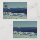 Roemeens winterlandschap visitekaartje (Voorkant / Achterkant)