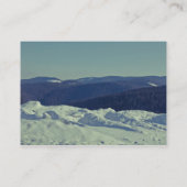 Roemeens winterlandschap visitekaartje (Achterkant)